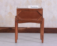 Wellington Solid Wood Two Drawer Side Table - Furniselan Brown Finish