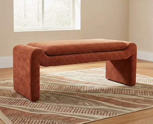 Wembley Cotton Bench Two seater Furniselan Light Brown