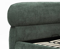 Westminster King Size Upholstered Bed- Boucle Furniselan Green