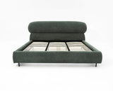 Westminster Queen Size Upholstered Bed- Boucle Furniselan Green
