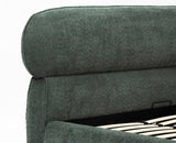 Westminster Queen Size Upholstered Bed- Boucle Furniselan Green