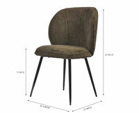 Whisper Whimsy Dining Chair – Modern Upholstered Dining Chair for Home & Café