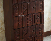 Wilson Solid Wood Five Drawer Chester Furniselan Grey Finish