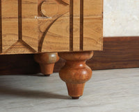 Wilson Solid Wood Five Drawer Chester Furniselan Natural Finish