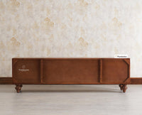 Wilson Solid Wood Four TV Cabinet Cabinet Furniselan-Brown-Finish