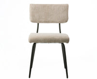 Yucca Yard Yield Dining Chair – Modern Upholstered Dining Chair for Home & Café Beige White