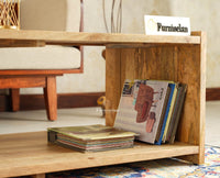Zurich Premium Wooden Coffee Table Natural Finish