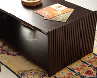 Zurich Premium Wooden Coffee Table Grey Finish