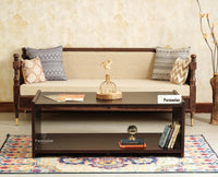 Zurich Premium Wooden Coffee Table Grey Finish