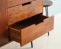 Vienna Solid Wood Three Drawer Two Door Sideboard Furniselan