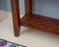 Siliguri Solid Wood Study Table with Two Drawer - Study Table - Furniselan - Maple-Finish