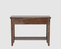 Siliguri Solid Wood Study Table with Two Drawer - Study Table - Furniselan - Grey-Finish