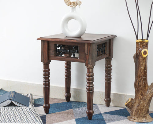 Sweden Solid Wood Side Table Furniselan - Grey-Finish
