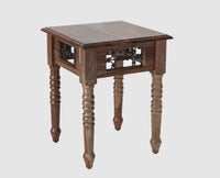 Sweden Solid Wood Side Table Furniselan - Grey-Finish