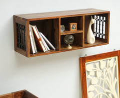 Sweden Solid Wood Wall Shelve Furniselan - Teak-Finish