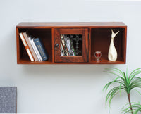 Sweden Wooden Wall Shelve One Door Furniselan - Maple-Finish
