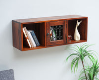 Sweden Wooden Wall Shelve One Door Furniselan - Maple-Finish