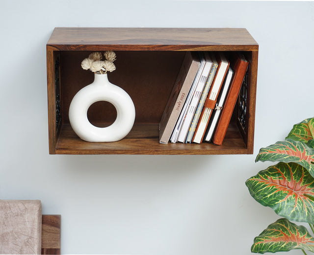 Sweden Decor Wall Shelve Furniselan - Teak-Finish