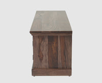Sweden Solid Wood Two Doors one Drawer TV Cabinet Furniselan - Grey-Finish