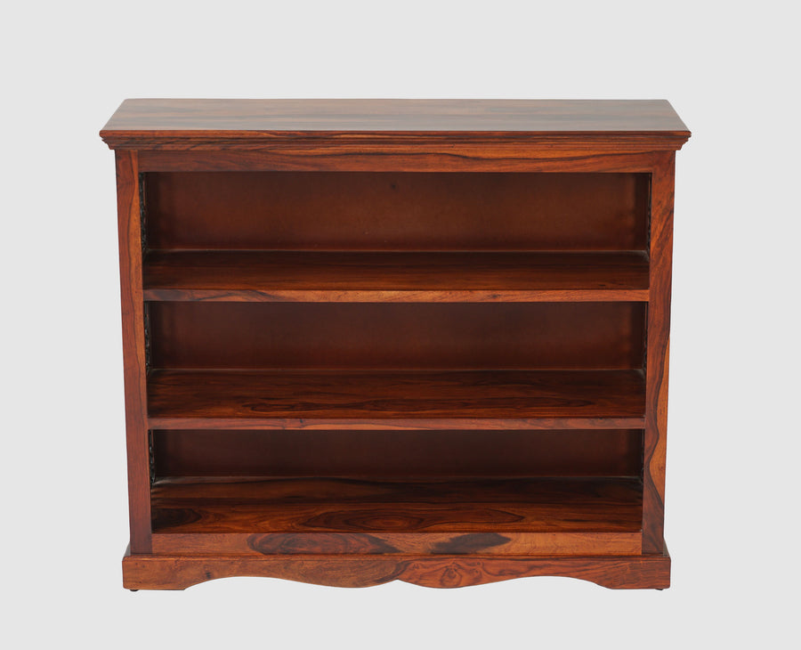 Sweden Sheesham Wood Open Bookshelve - Furniselan - Maple-Finish