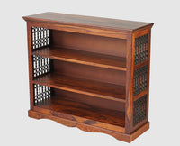 Sweden Sheesham Wood Open Bookshelve - Furniselan - Maple-Finish