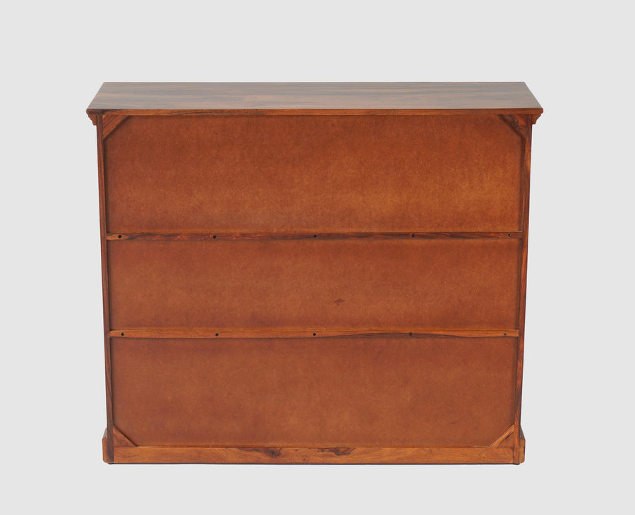Sweden Sheesham Wood Open Bookshelve - Furniselan - Maple-Finish