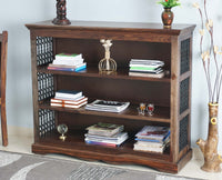 Sweden Solid Wood Single Door Bookshelve Furniselan - Grey-Finish