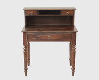 Belgium Solid Wood Study Table Furniselan - Grey-Finish