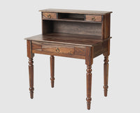 Belgium Solid Wood Study Table Furniselan - Grey-Finish