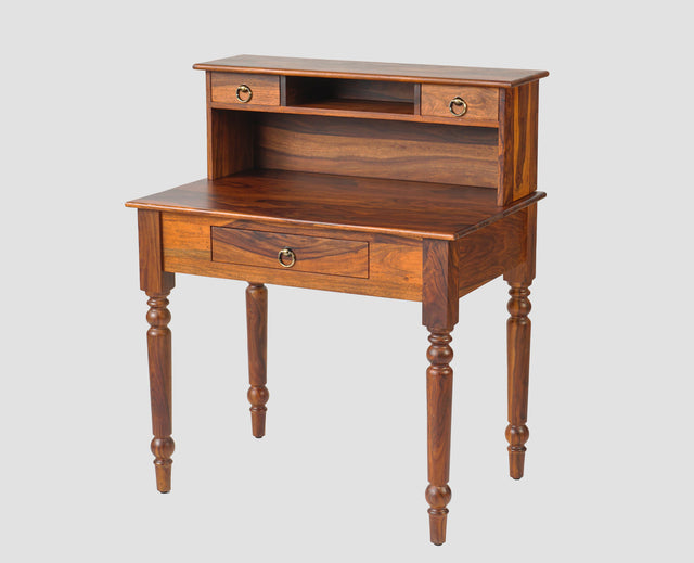 Belgium Solid Wood Study Table Furniselan - Maple-Finish