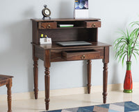 Belgium Solid Wood Study Table Furniselan - Grey-Finish