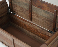 Abu Dhabi Solid Wood Box Storage Bench - Furniselan - Grey-Finish