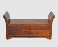 Abu Dhabi Solid Wood Box Storage Bench - Furniselan - Maple-Finish