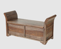 Abu Dhabi Solid Wood Box Storage Bench - Furniselan - Grey-Finish