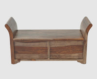 Abu Dhabi Solid Wood Box Storage Bench - Furniselan - Grey Finish