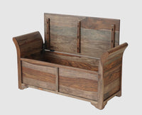 Abu Dhabi Solid Wood Box Storage Bench - Furniselan - Grey-Finish