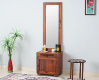 Accra Sheesham Wood Dressing Table - Furniselan-Maple-Finish