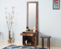Accra Sheesham Wood Dressing Table - Furniselan-Teak-Finish