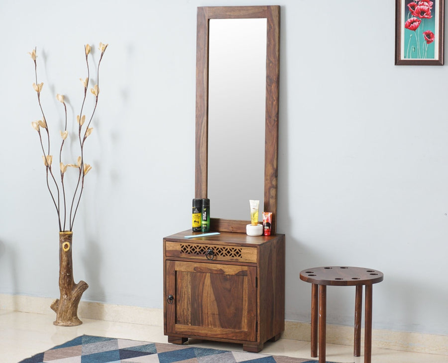 Accra Sheesham Wood Dressing Table - Furniselan-Teak-Finish