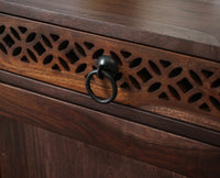 Accra Sheesham Wood Dressing Table - Furniselan-Grey-Finish