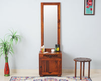Accra Sheesham Wood Dressing Table - Furniselan-Maple-Finish