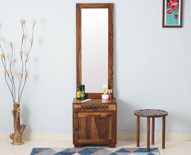 Accra Sheesham Wood Dressing Table - Furniselan-Teak-Finish