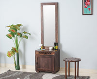 Accra Sheesham Wood Dressing Table - Furniselan-Grey-Finish