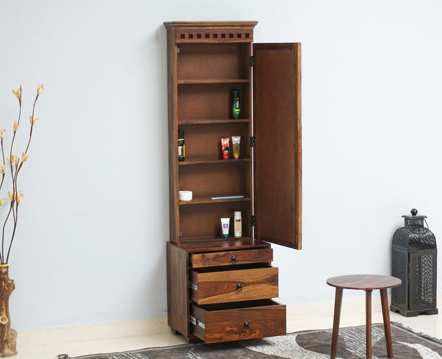 Adana Sheesham Wood Dressing Table - Furniselan-Teak-Finish