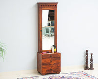 Adana Sheesham Wood Dressing Table - Furniselan-Maple-Finish