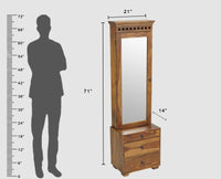Adana Sheesham Wood Dressing Table - Furniselan-Teak-Finish