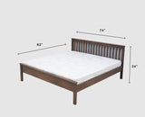 Adelaide Solid Wood King Size Bed - Furniselan-Grey-Finish