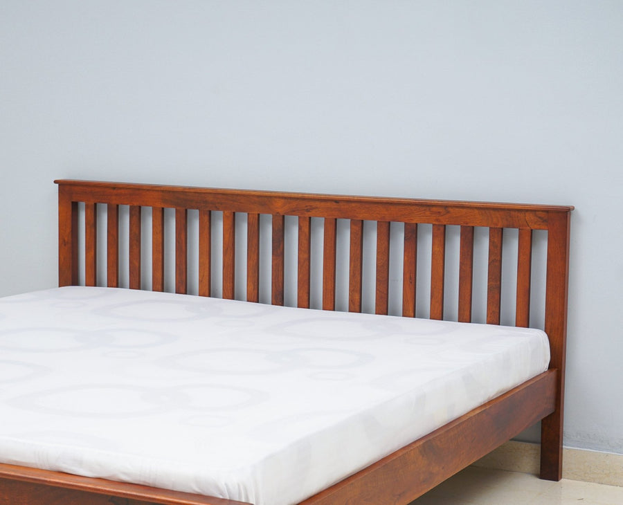 Adelaide Solid Wood King Size Bed - Furniselan-Maple-Finish