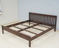 Adelaide Solid Wood King Size Bed - Furniselan-Grey-Finish