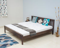 Adelaide Solid Wood King Size Bed - Furniselan-Grey-Finish